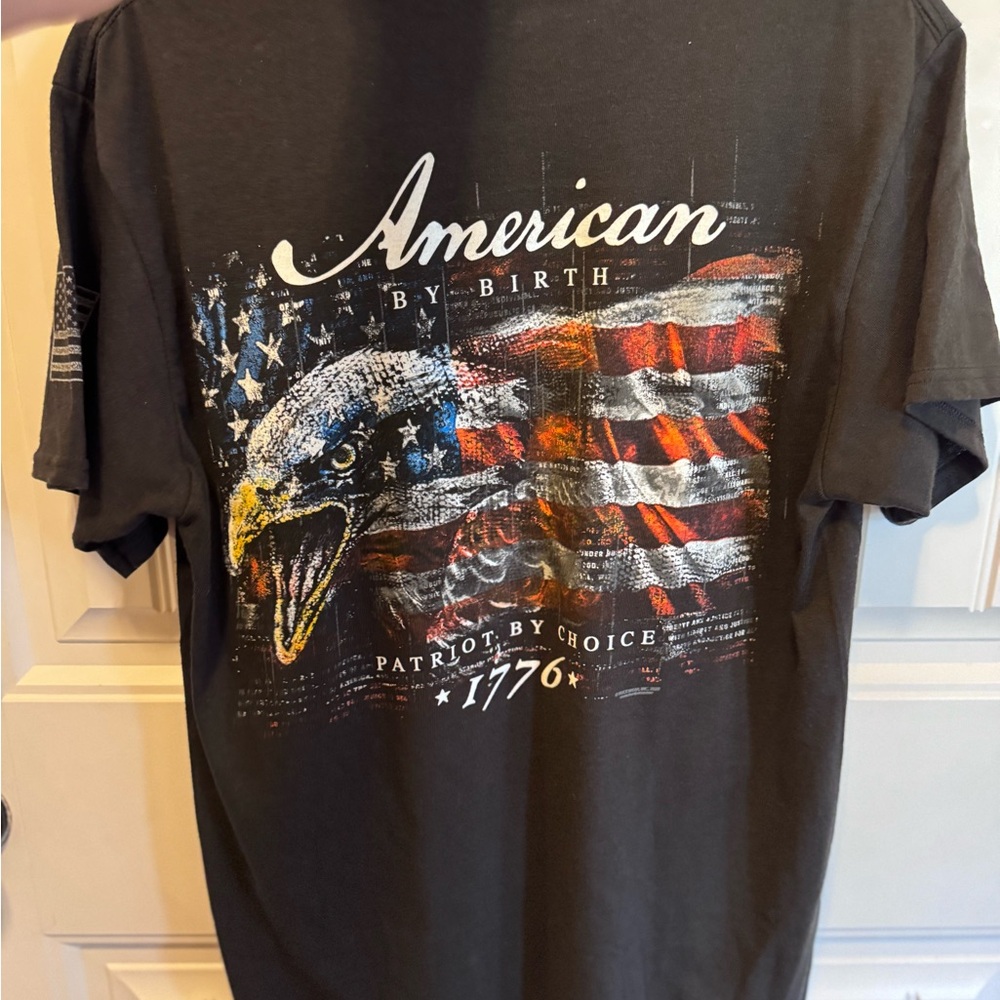 Delta Black Short Sleeve Patriotic Tee